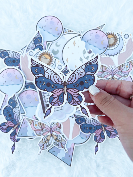 Celestial Night Butterfly Sticker