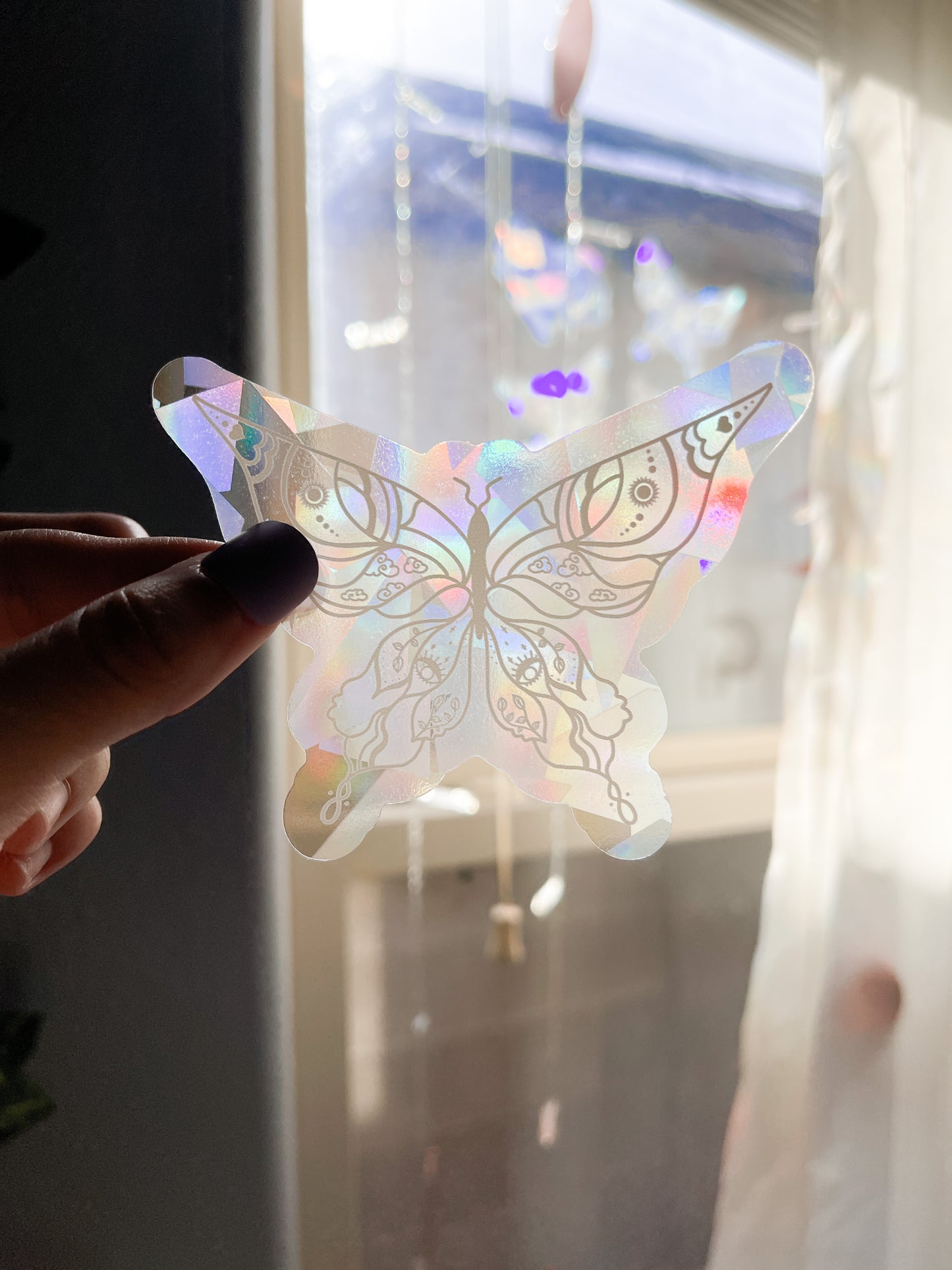 Celestial Skies Butterfly Suncatcher Sticker