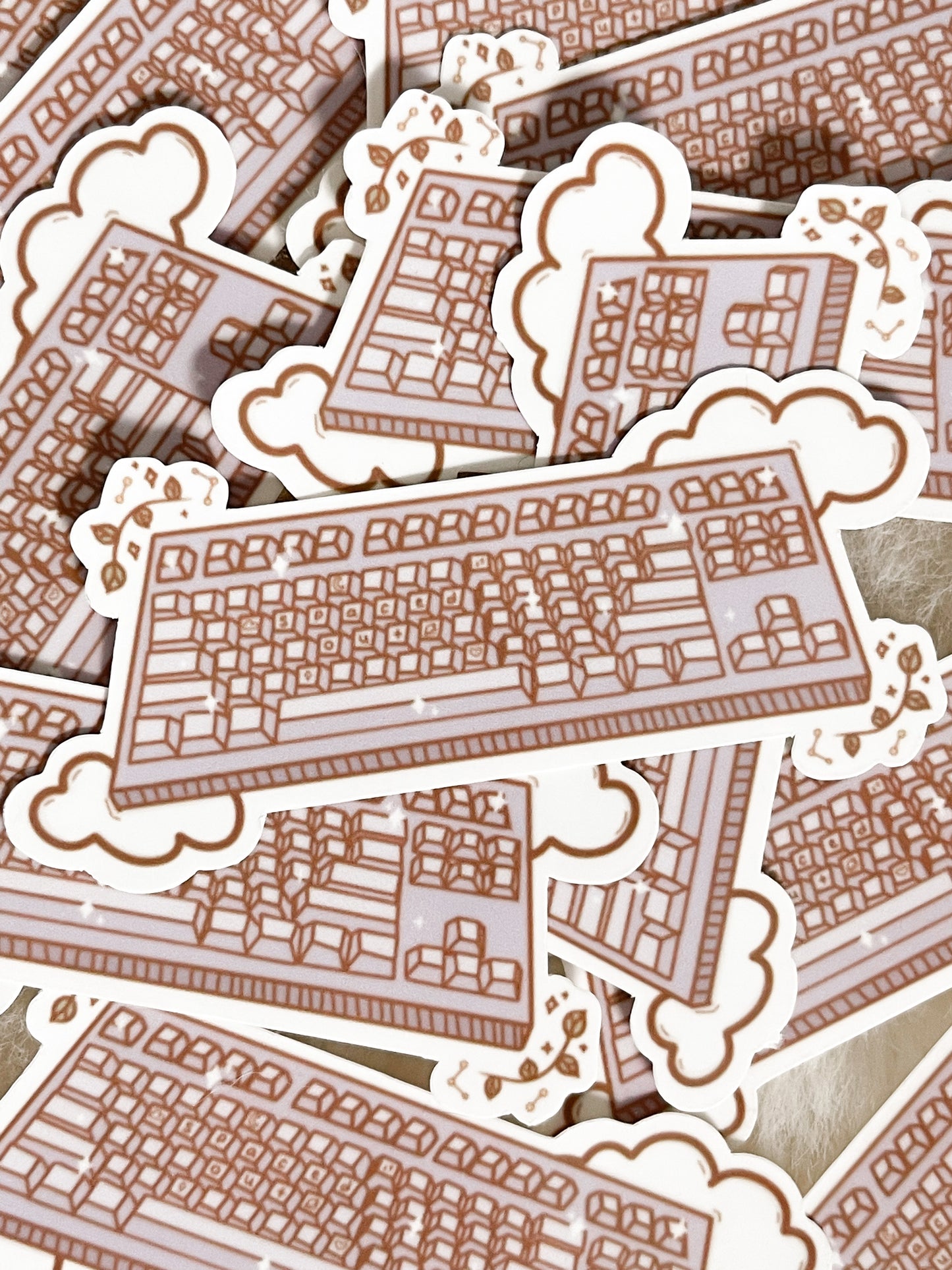 Spaced Out Keyboard Sticker
