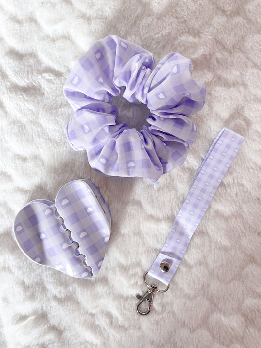 Clouds Gingham 3pc Gift Bundle